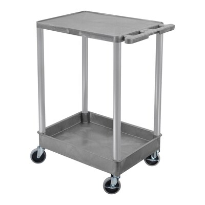 Luxor ENDURA 2-Shelf Utility Cart, Gray (STC21-G)