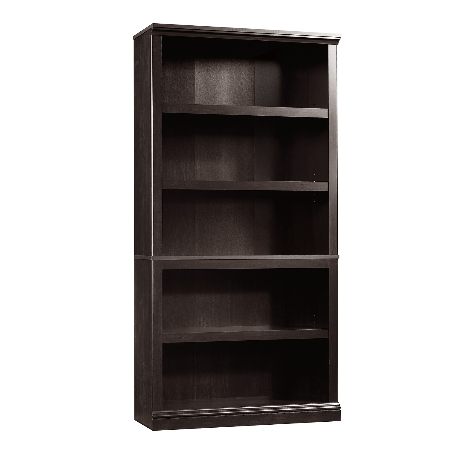 Sauder Select 70H 5-Shelf Bookcase, Estate Black (414235)