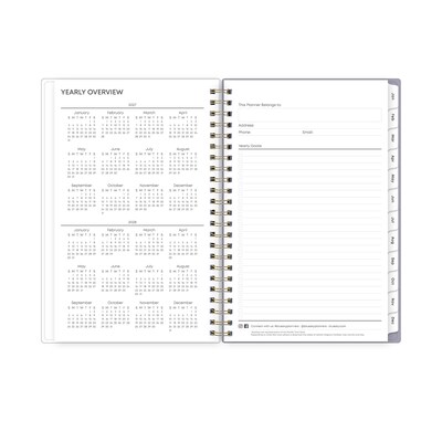 2027 Blue Sky Tula 5" x 8" Calendar Year Weekly & Monthly Planner, Plastic Cover (143974-27)
