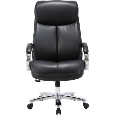 Lorell Big & Tall High-Back Chair, 400 lb. Capacity, Black (LLR67004)