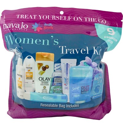 Handy Solutions Womens Zippable Travel Kit, 5 Kits/Traypack, 2 Traypacks/Carton