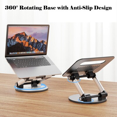 MyBat Pro Ergonomic Push-Button Laptop Holder Adjustable Clear Heavy-Duty Stand