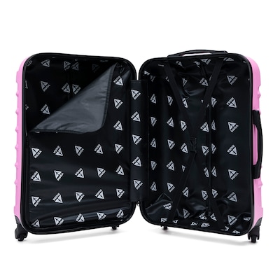InUSA Endurance 33.27" Hardside Suitcase, 4-Wheeled Spinner, TSA Checkpoint Friendly, Pink (IUEND00XL-PNK)