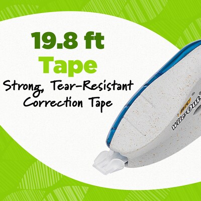 BIC Ecolutions Wite-Out Brand Correction Tape, White, 2/Pack (WOET21-WHI)