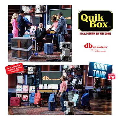 Dbest Quik Box Large Stackable Folding Plastic Storage Bin, 40" x 30" x 30", 76 Qt., White, 3/Pack (01-991)