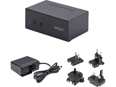 StarTech P2DD46A2-KVM-SWITCH USB DisplayPort 2-Port Dual-Monitor KVM Switch