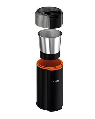 Krups Silent Vortex Blade Coffee Grinder, Black (GX332850)