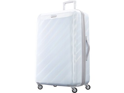 American Tourister Moonlight ABS/Polycarbonate Hardside Luggage, Iridescent White (92506-8437)