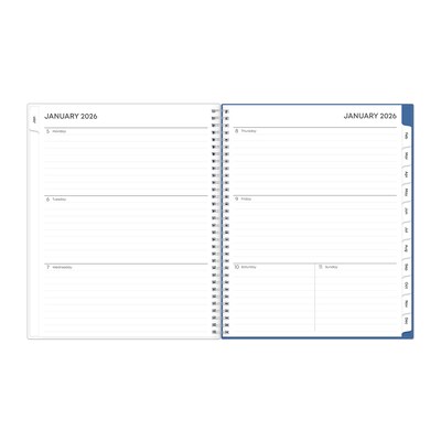 2026 Blue Sky Savoy 8.5 x 11  Weekly & Monthly Planner, Plastic Cover, Multicolored (148762-26)