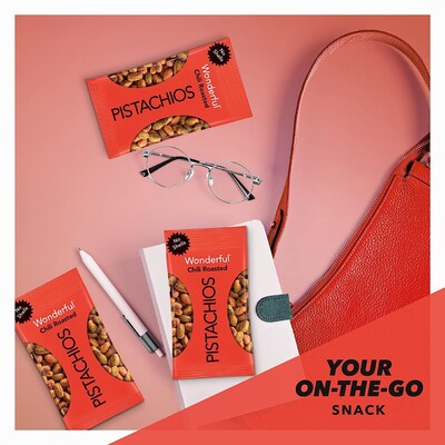 Wonderful No Shells Pistachios, Chili Roasted, 2.25 Oz., 8/Box (CR0146A25M1)