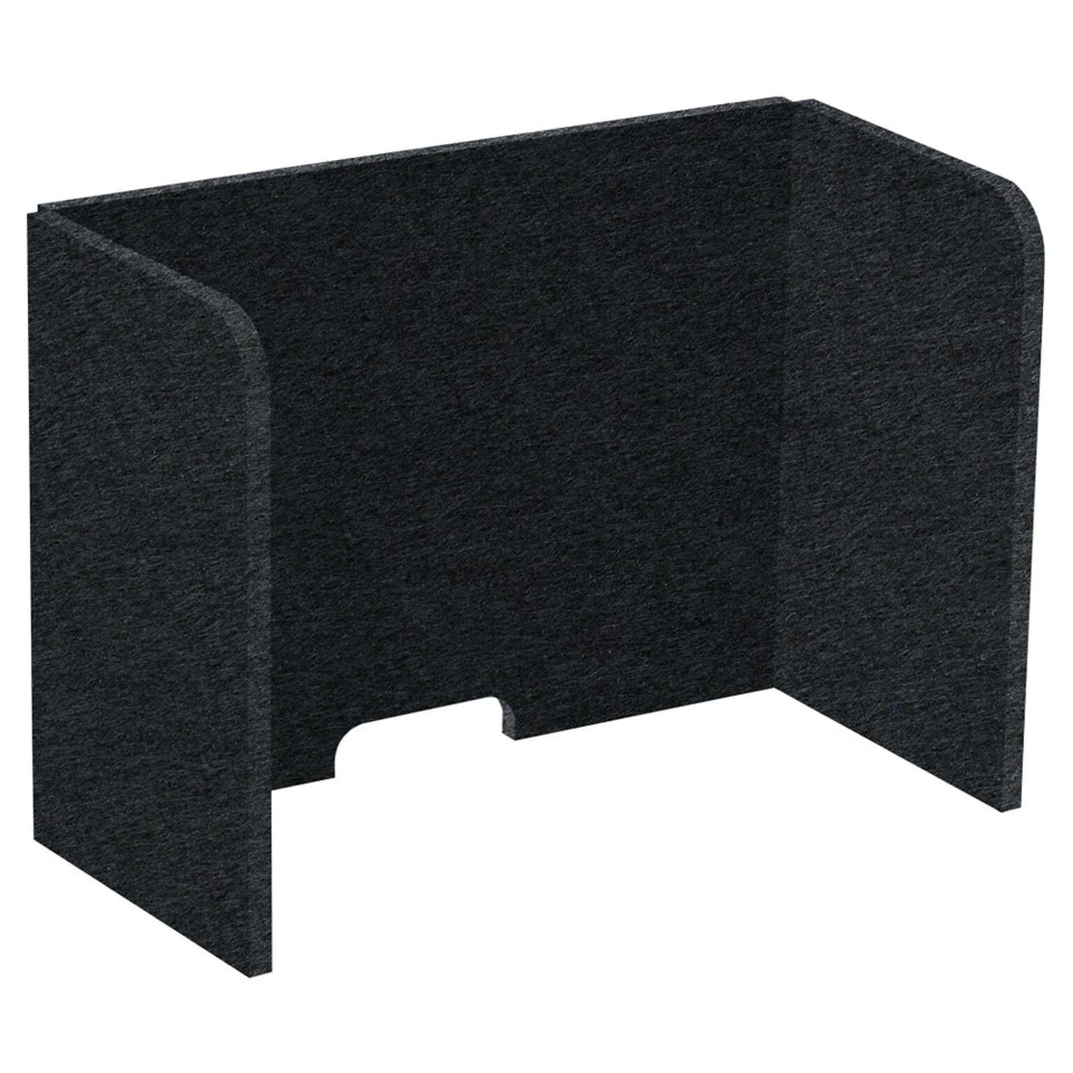 Versare SoundSorb Foldable Fabric Freestanding Privacy Panel, 18H x 24W, Black (DS7826124-1)