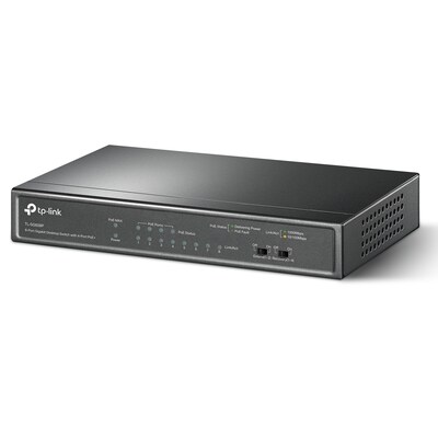 TP-LINK 8-Port Gigabit Ethernet Unmanaged Switch, Black (TL-SG608P)