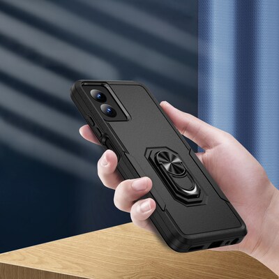 SaharaCase Raider Series Rugged Case for Motorola G Power 5G (2024), Shock Absorbing, Scorpion Black (CP00563)