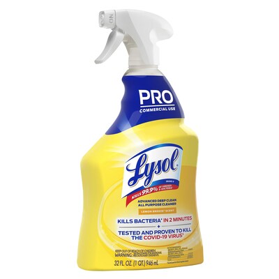 Lysol Advanced Deep Clean Disinfecting All Purpose Cleaner, Lemon Breeze Scent, 32 oz. (1920000351)