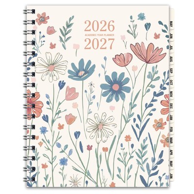 2026-2027 Excello Brands 8.5" x 11" Academic Weekly & Monthly Planner, Paperboard Cover, Pick Your Own Cover (NAY27-8511-F)
