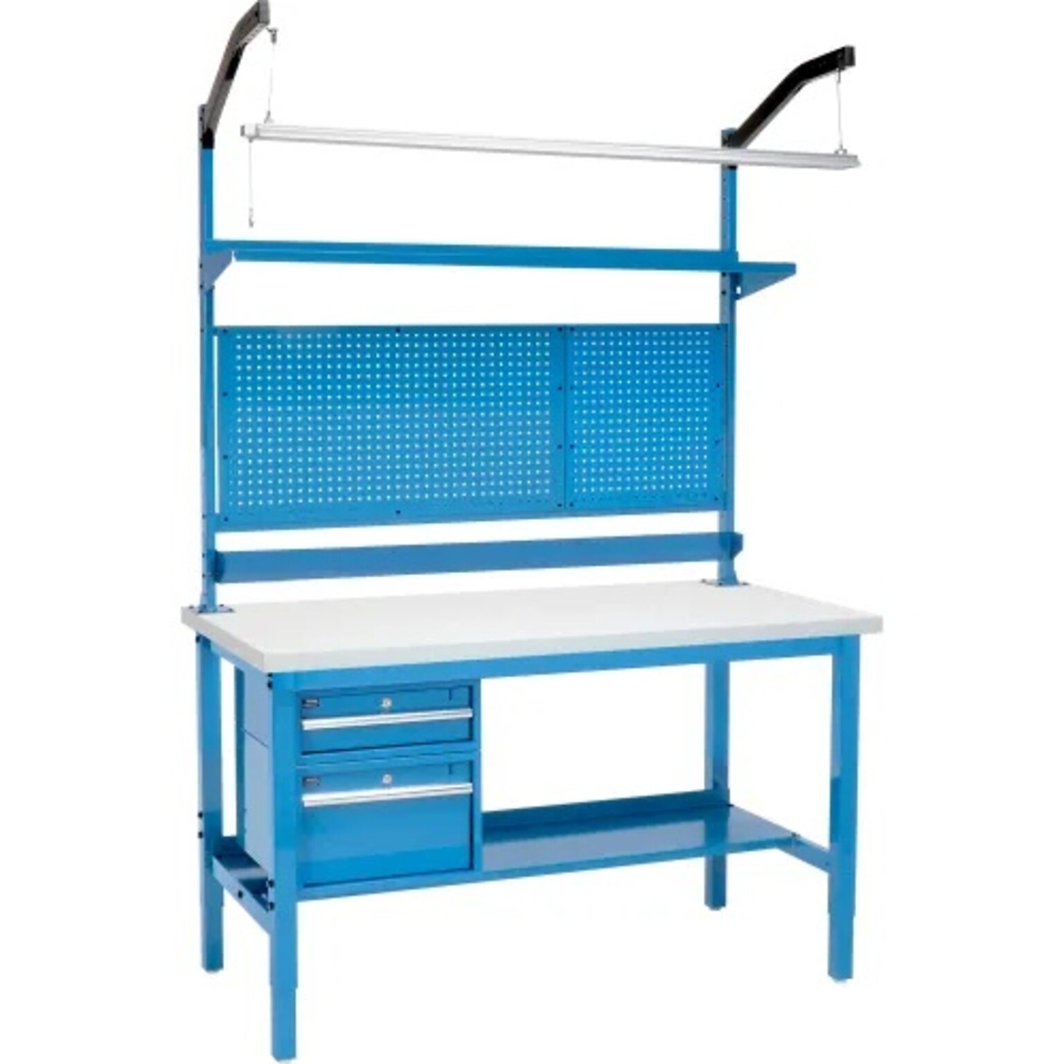 Global Industrial ESD Laminate Production Workbench, 72W x 36D, Blue (319343BL)
