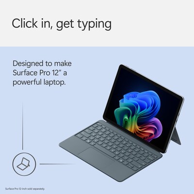 Microsoft Surface Pro 12" Keyboard Cover, Ocean (EP2-32750)