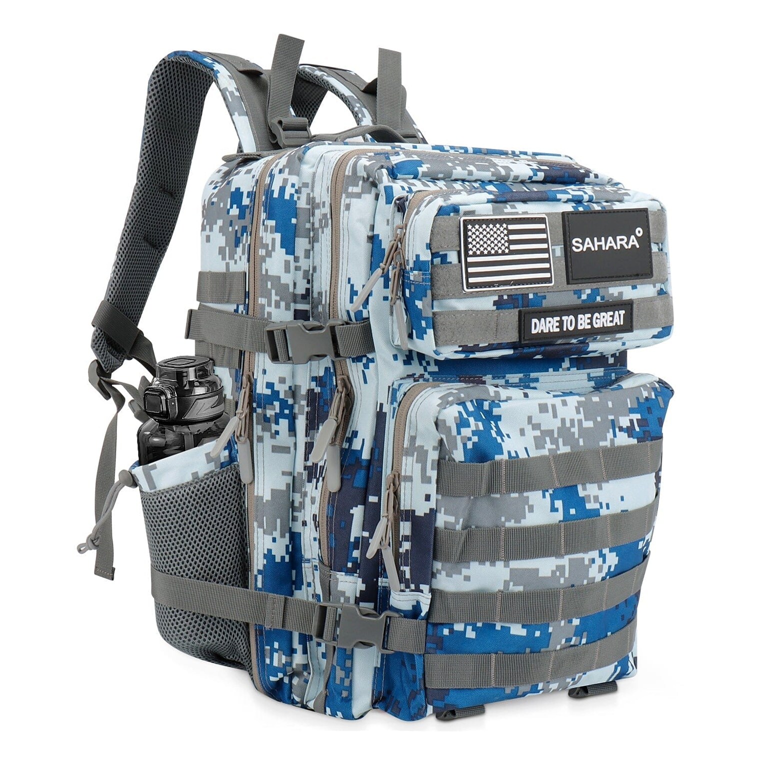 SaharaCase Raider Laptop Backpack, Large, Gray Camo (LT00093)