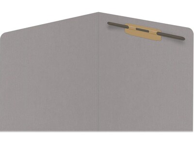 Medical Arts Press Reinforced End Tab File Folder, Straight Cut, Letter-Size, Gray, 50/Box (S-01601-GRY)