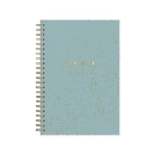 2024-2025 Blue Sky Splatter Dot Jade 5 x 8 Academic Weekly & Monthly Planner, Plastic Cover, Mint/
