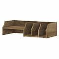 Bush Furniture Yorktown 5-Compartment Laminated Wood Storage, Reclaimed Pine (WC40502-Z)