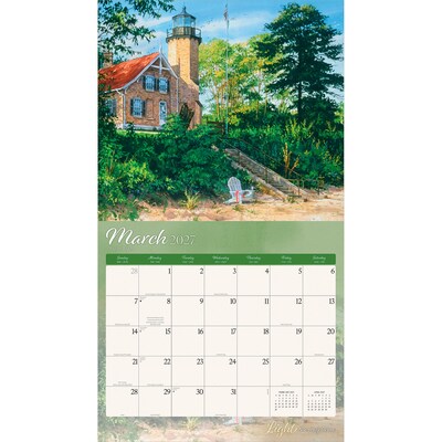 2027 BrownTrout Light the Way Home 14" x 12" Monthly Wall Calendar, Assorted Colors (9798330716036)