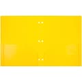 JAM Paper Heavy Duty 3 Hole Punch Two-Pocket Plastic Folders, Yellow, 108/Pack (383HHPYEA)