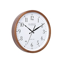 La Crosse Technology Atomic Wall Clock, Wood, 12.80 (404-50447)