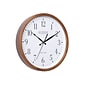 La Crosse Technology Atomic Wall Clock, Wood, 12.80" (404-50447)