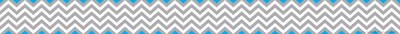 Barker Creek Double-Sided Border, 35" x 3", Gray & Blue Chevron, 12/Pack (LL901)
