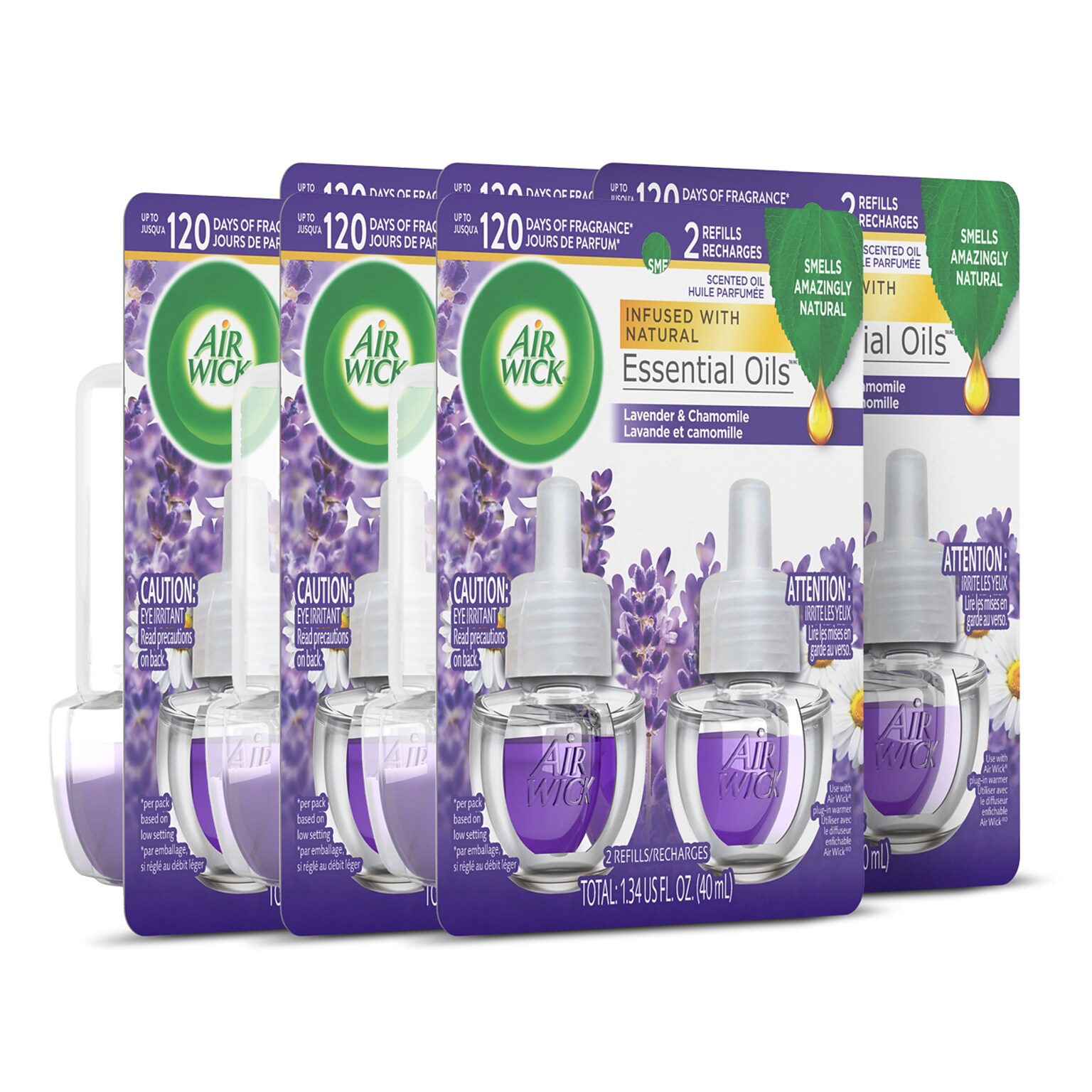Air Wick Scented Oil Refill, Lavender & Chamomile, 400/Carton (6233878473CT)