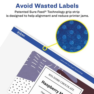 Avery Laser/Inkjet Multipurpose Rectangle Labels, 4" x 6", Clear, 200 Labels/Box (94278)