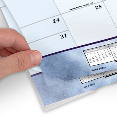 2027 AT-A-GLANCE 21.75" x 17" Monthly Desk Pad Calendar, Slate Blue (89701-27)