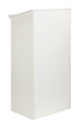 AdirOffice 46"H Floor Standing Lectern with Adjustable Shelf, White (661-01-WHI)