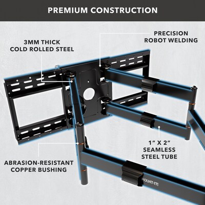 Mount-It! Full-Motion TV Mount, 275 lbs. Max. (MI-394)