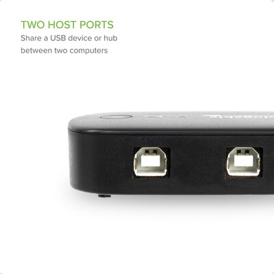 Plugable USB 2.0 Switch for USB Device Port Sharing Between Two Computers (USB2-SWITCH2)