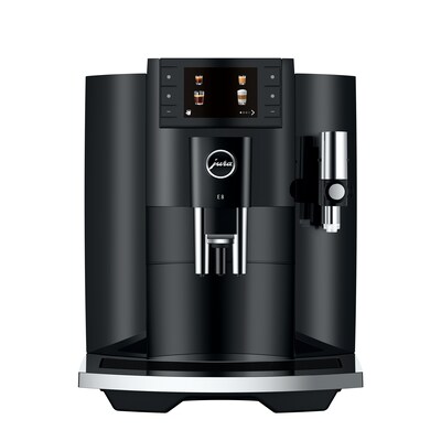 JURA E8 2-Cups Coffee & Espresso Machine Combination, Piano Black (15648)