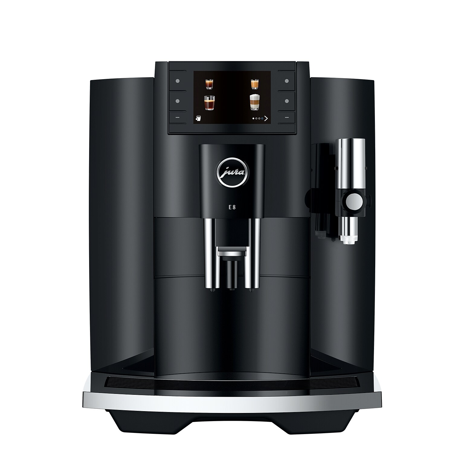 JURA E8 2-Cups Coffee & Espresso Machine Combination, Piano Black (15648)