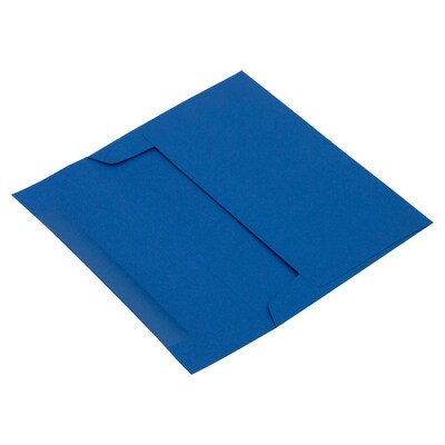 JAM Paper A6 Invitation Envelope 4 3/4" x 6 1/2", Presidential Blue, 50/Pack (563916906I)
