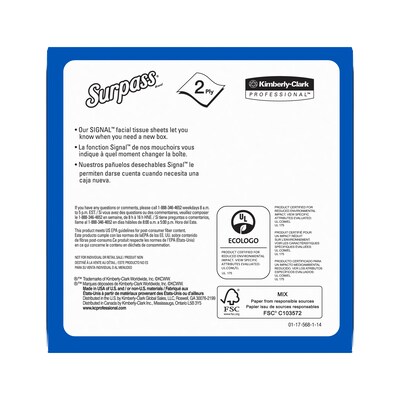 Surpass Boutique Facial Tissue, 2-ply, 110 Tissues/Box, 36 Boxes/Pack (21320)