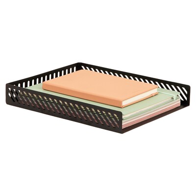 Mind Reader Metal Accessory Tray, Black (TRAYSL-BLK)