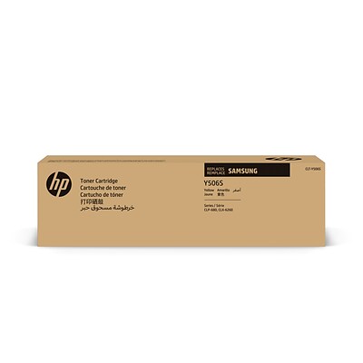 HP Y506S Yellow Toner Cartridge for Samsung CLT-Y506S (SU524), Samsung-branded printer supplies are now HP-branded