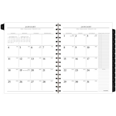 2026 AT-A-GLANCE Executive 8.75" x 6.5" Weekly & Monthly Appointment Book Refill, White/Black (70-908-10-26)