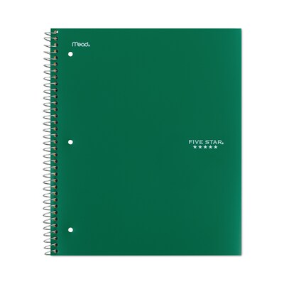 Five Star 1-Subject Notebooks, 8.5" x 11", College Ruled, 100 Sheets, Assorted Colors, 6/Pack (MEA38052)