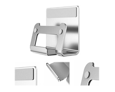 SaharaCase Wall Mount for Most Cell Phones and Tablets up to 9", Silver (TB00110)