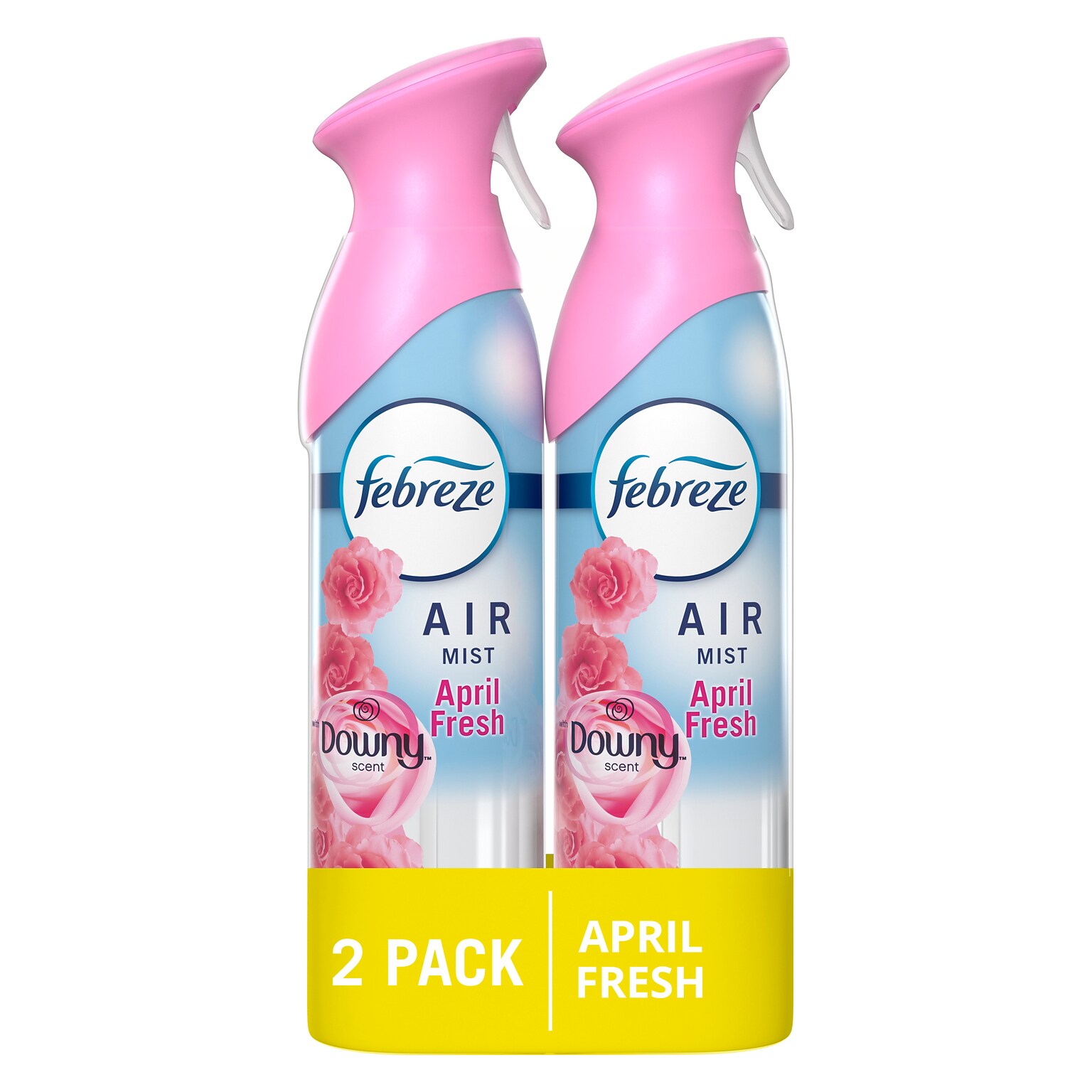 Febreze Air Mist Air Freshener Spray, Downy April Fresh Scent, 8.1 oz., 2/Pack (4184/78121)