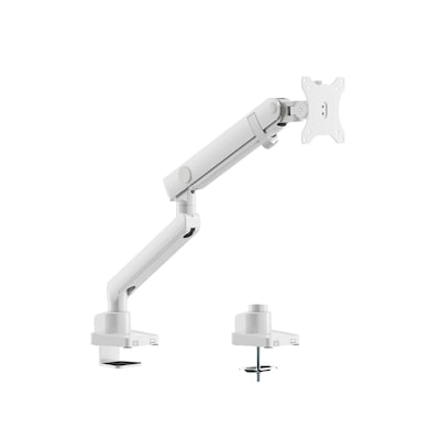 Amer Adjustable Articulating Spring Monitor Arm, Up to 40 Monitor, White (HYDRA1B-W)