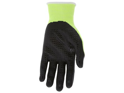 MCR Safety Cut Pro Hypermax Fiber/Nitrile Work Gloves, Lime/Black, XXL, Pair (92748HVXXL)