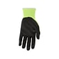 MCR Safety Cut Pro Hypermax Fiber/Nitrile Work Gloves, Lime/Black, XXL, Pair (92748HVXXL)