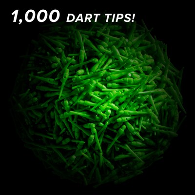 Viper Tufflex Tips III 2BA Green Soft Dart Tips, 1000 Ct (37-1650-10)
